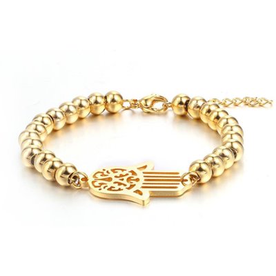Fatima Gold-plated Titanium Bracelet (5946)
