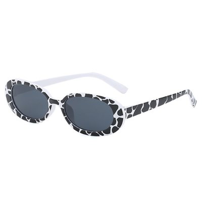 Oval Frame 2Color Brindle Sunglasses (6147)