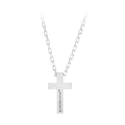 Cross Faith Power Silver Necklace (6123)