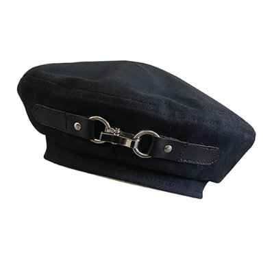 Leather Buckle Painter Hat (6691)