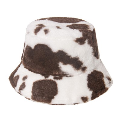 Cow Pattern 8Color Rabbit Hair Fishermen Hat (8155)