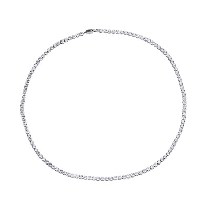 Titanium Drill Steel Chain Necklace (9824)