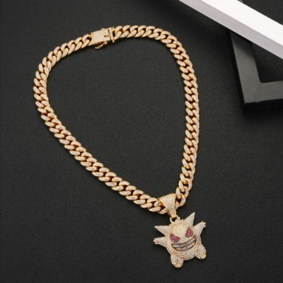 Several Angry Cubic Pendant Necklace (1106)