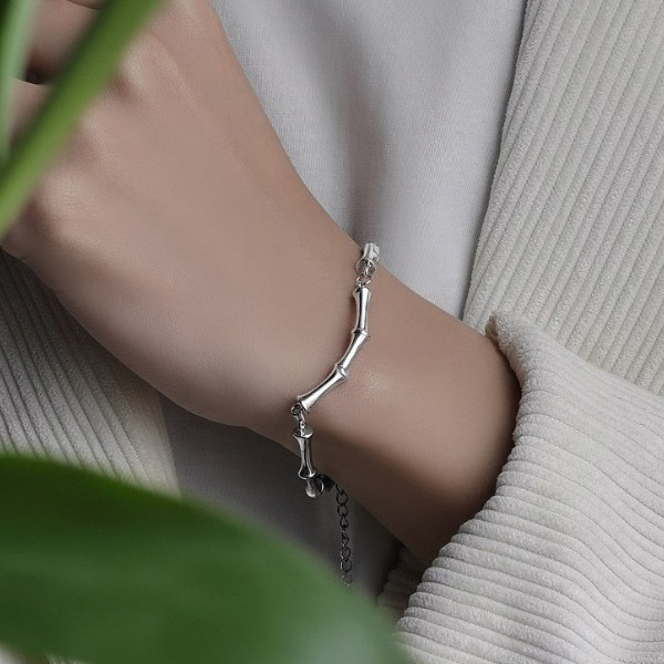 Connect Bamboo Titanium Steel Chain Bracelet (3686)