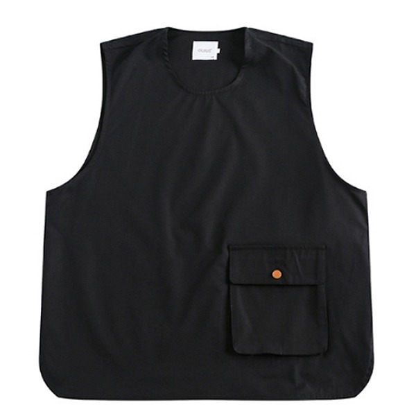 Black Street Removable Pocket Techwear Vest (3446)