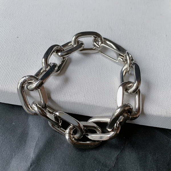 Simple Bold Surgical Chain Bracelet (5295)