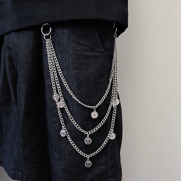 Classic Coin Pendants Surgical Layered Waist Chain (5328)