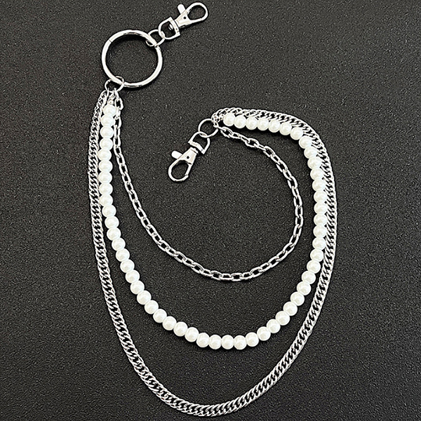 Pearl Thin Triple Layered Surgical Waist Chain (5409)