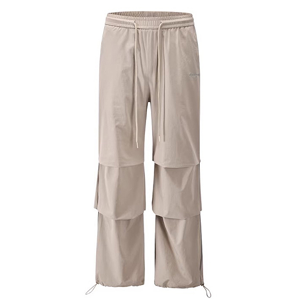Folded Pintuck String 2Color Casual Pants (5742)
