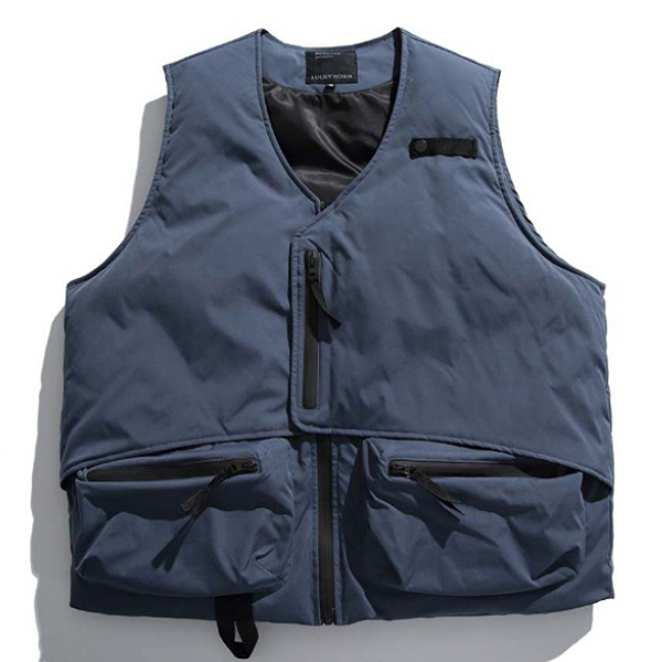Wide Rectangle Pockets Workwear 3Color Vest (7528)