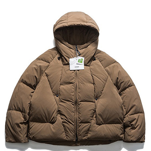 Unisex Plain Soft Down 2Color Hood Padding Jacket (8290)