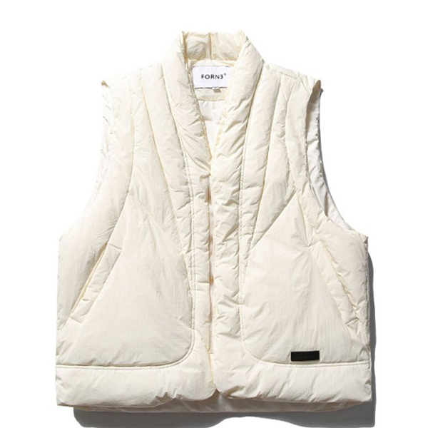 Unisex Amekaji Soft Daily 2Color Padding Vest (8692)