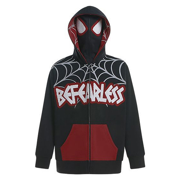 Befearless Spiderman Pocket 2Color Hood Zip-Up (8742)