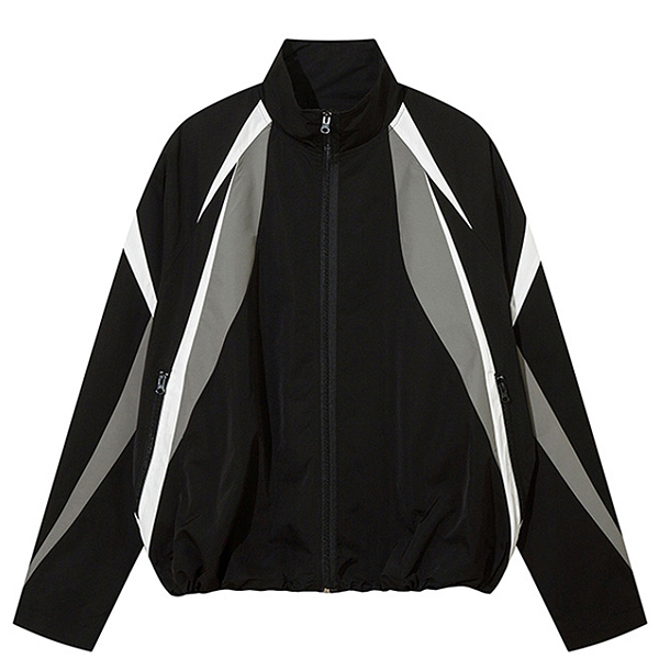 Daily Sporty Mood Colored Lines 2Color Wind Breaker (8938)
