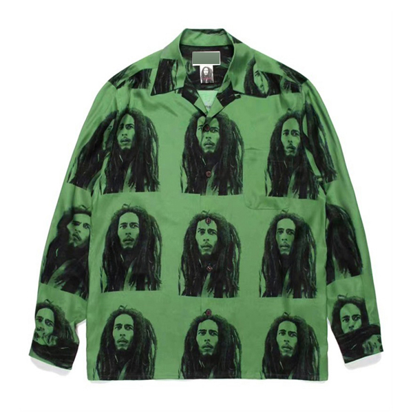 Reggae Hair Man Pattern Loose 6Color Shirt (8962)