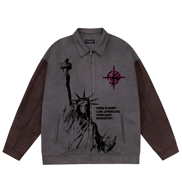 Amekaji Statue Of Liberty Target Suede 3Color Jacket (9158)