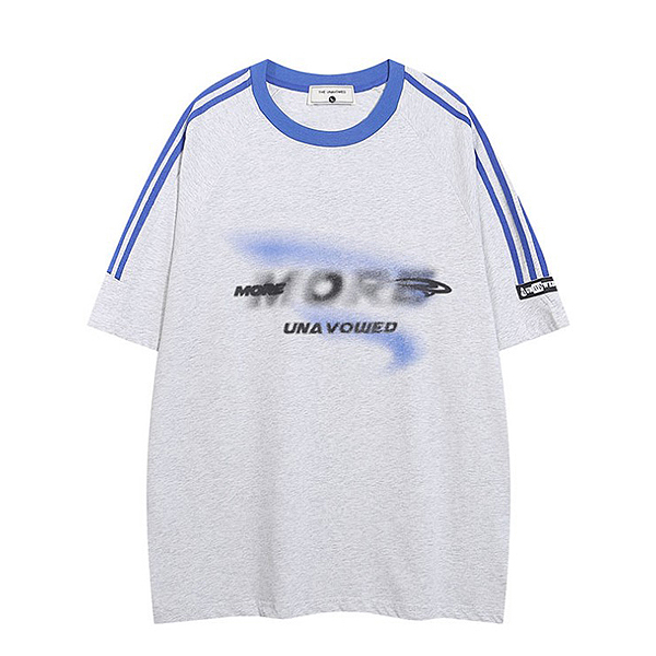 Blurry Erased More Lettering Sporty Loose 2Color TEE (9876)