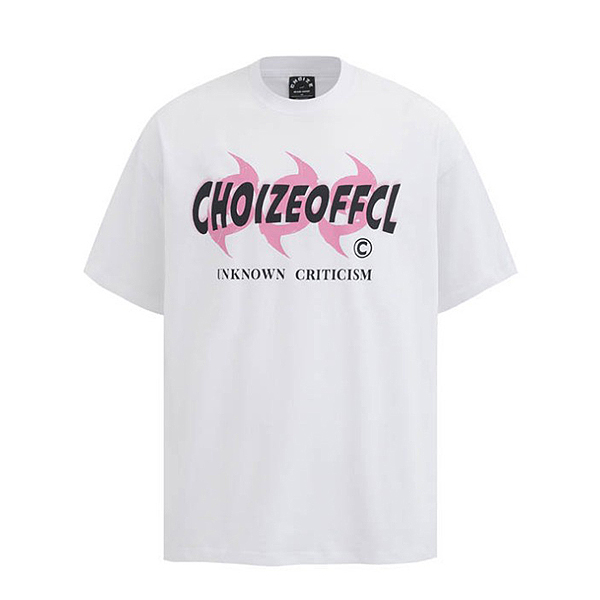 Simple Choizeofficl Triple Marks Printing 2Color TEE (0537)