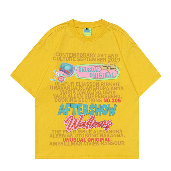 Kitsch Colorful Aftershow Lettering 3Color TEE (0526)