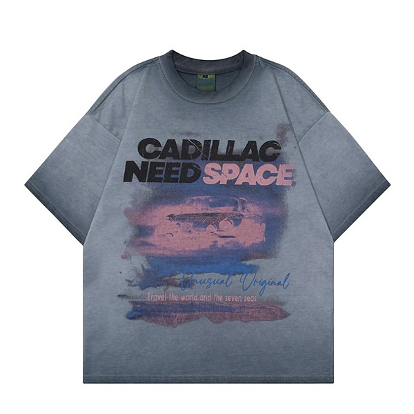 Cadillac Need Space Watercolor Painting 2Color TEE (0527)