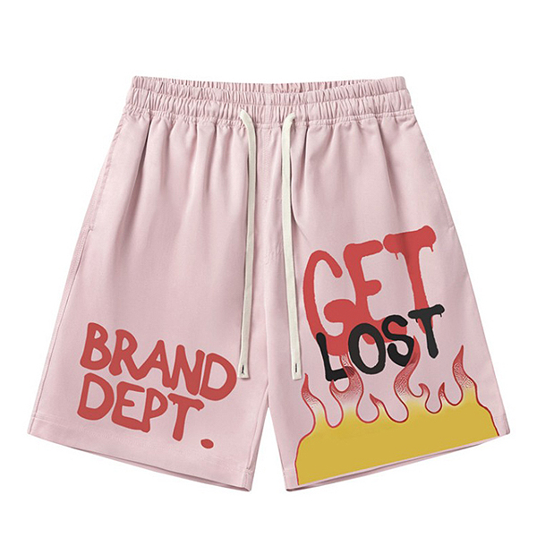 Get Lost Fire Brand Dept Printing 2Color 1/2 Casual Pants (0576)