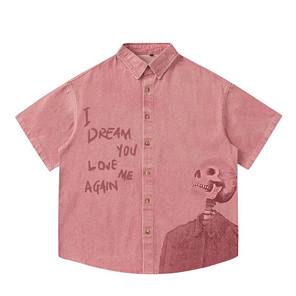 Bone Dream Love Again Lettering 3Color 1/2 Shirt (0578)