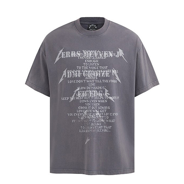 Thunder Vintage Layered Lettering Loose 2Color TEE (0644)