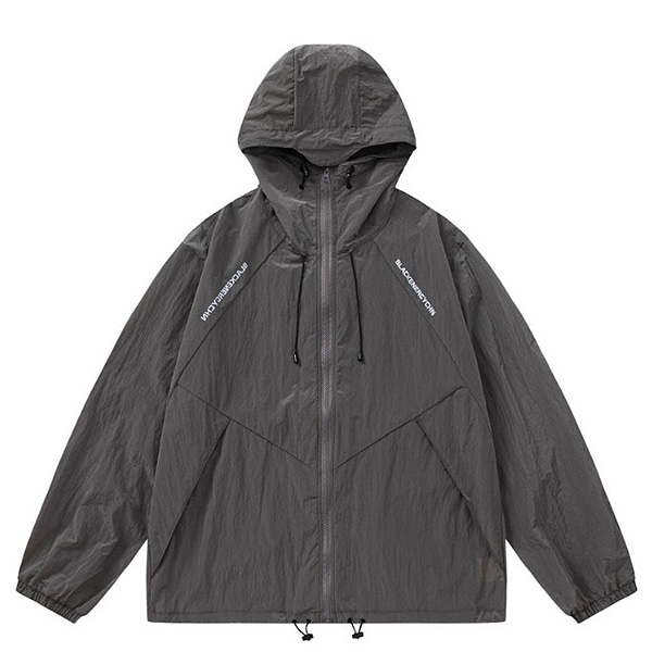 Blackenergychn Lettering Outdoor 3Color Hood Jacket (0674)