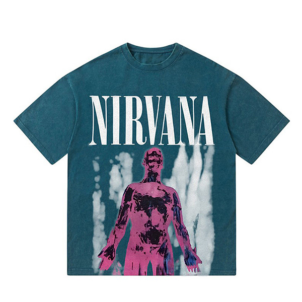 Nirvana Big Human Blurred Printing 6Color TEE (0742)