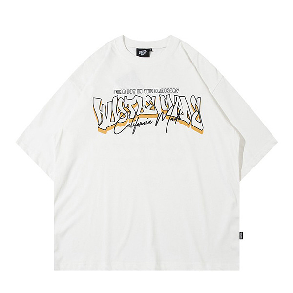 Ordinary Hustle Made Lettering Street 2Color TEE (0758)