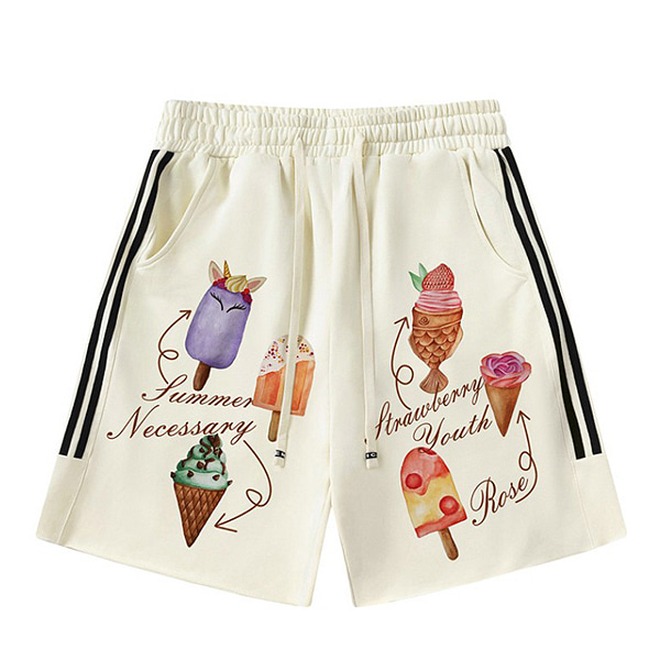 Icecream Desserts Sporty 3Color 1/2 Casual Pants (0771)