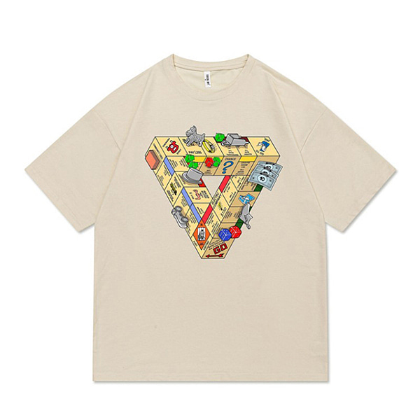 Triangle Monopoly Game Printing 4Color TEE (0784)